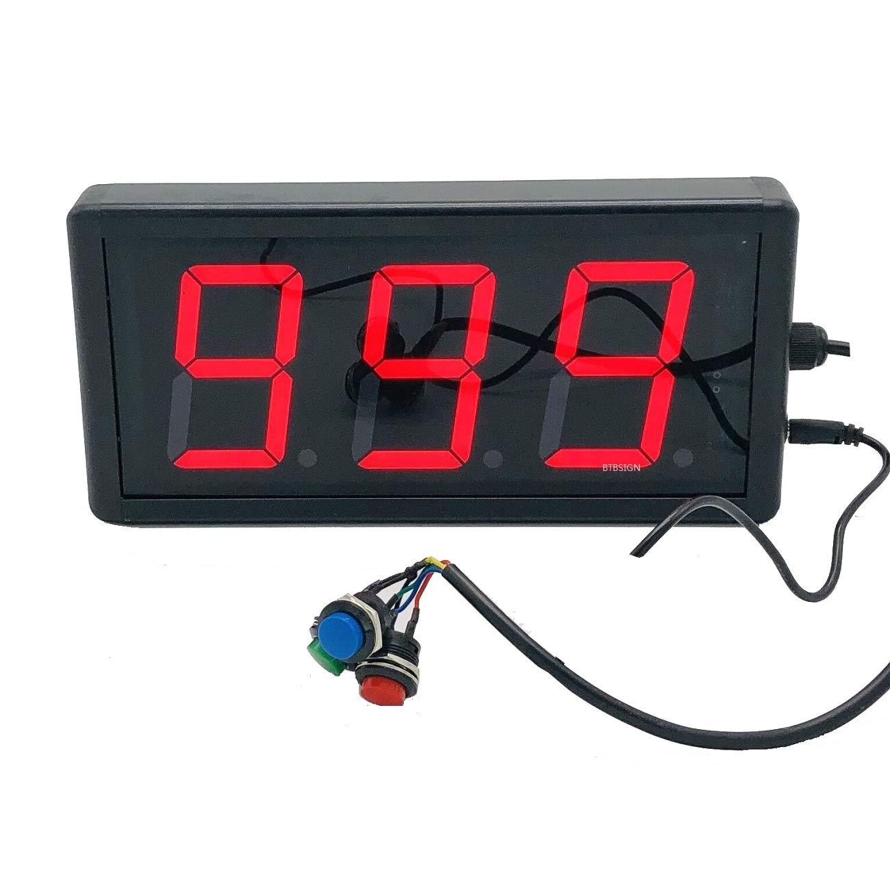 Photo 1 of BTBSIGN LED Lap Counter Up/Down Digital Counter with Buttons and Remote 3inch High