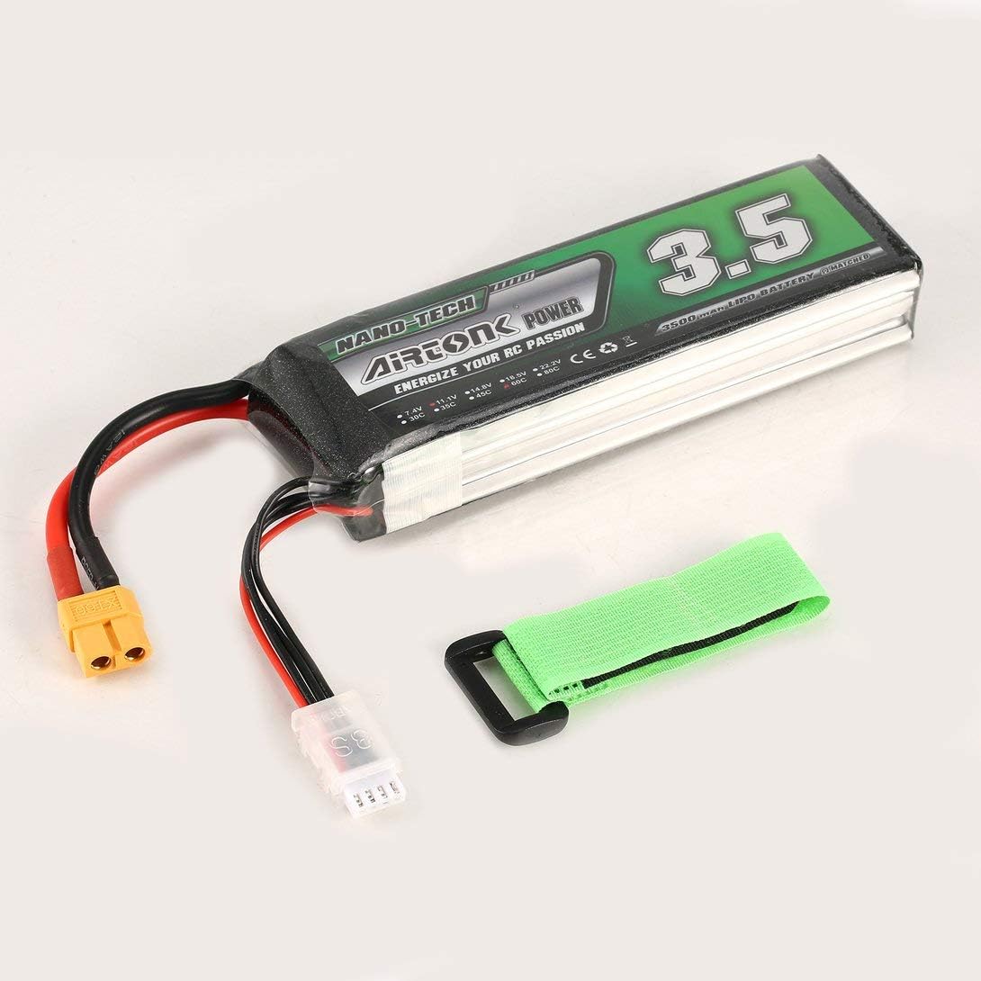 Swiftswan 11.1V 3500mAh 60C 3S 1P Lipo Battery XT60 Plug Rechargeable for RC Racing Drone Quadcopter Helicopter Car Boat