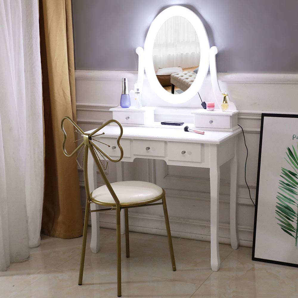 bronze vanity stool