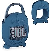XEGIMOR Silicone Cover Case Compatible with JBL Clip 5 Ultra Portable Bluetooth Speaker, Soft Skin Sleeve for JBL Clip 5 Speaker Accessories(Only Case) (Blue)