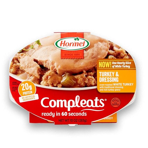 HORMEL COMPLEATS, TURKEY & DRESSING, 10 OZ