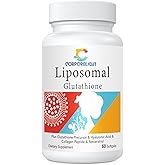 Liposomal Glutathione Softgels, Enhanced Absorption - Liposomal Delivery, Active Form L-Glutathione, Cellular, Immune Function & Liver Detox, Rich in Antioxidant Formula, Gluten Free, 60 Softgels