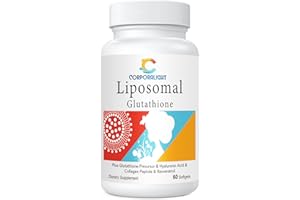 CORPORALIGHT Liposomal Glutathione Softgels, Enhanced Absorption - Liposomal Delivery, Active Form L-Glutathione, Cellular, Immune Function & Liver Detox, Rich in Antioxidant Formula, Gluten Free, 60 Softgels