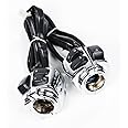 Chrome Switch Control+Hand Grips+Clutch Hydraulic Brake Master Cylinder Levers Compatible with 96-12 Harley Dyna Softail Sportster V-Rod 1" Handlebar (Switch Control, Chrome)