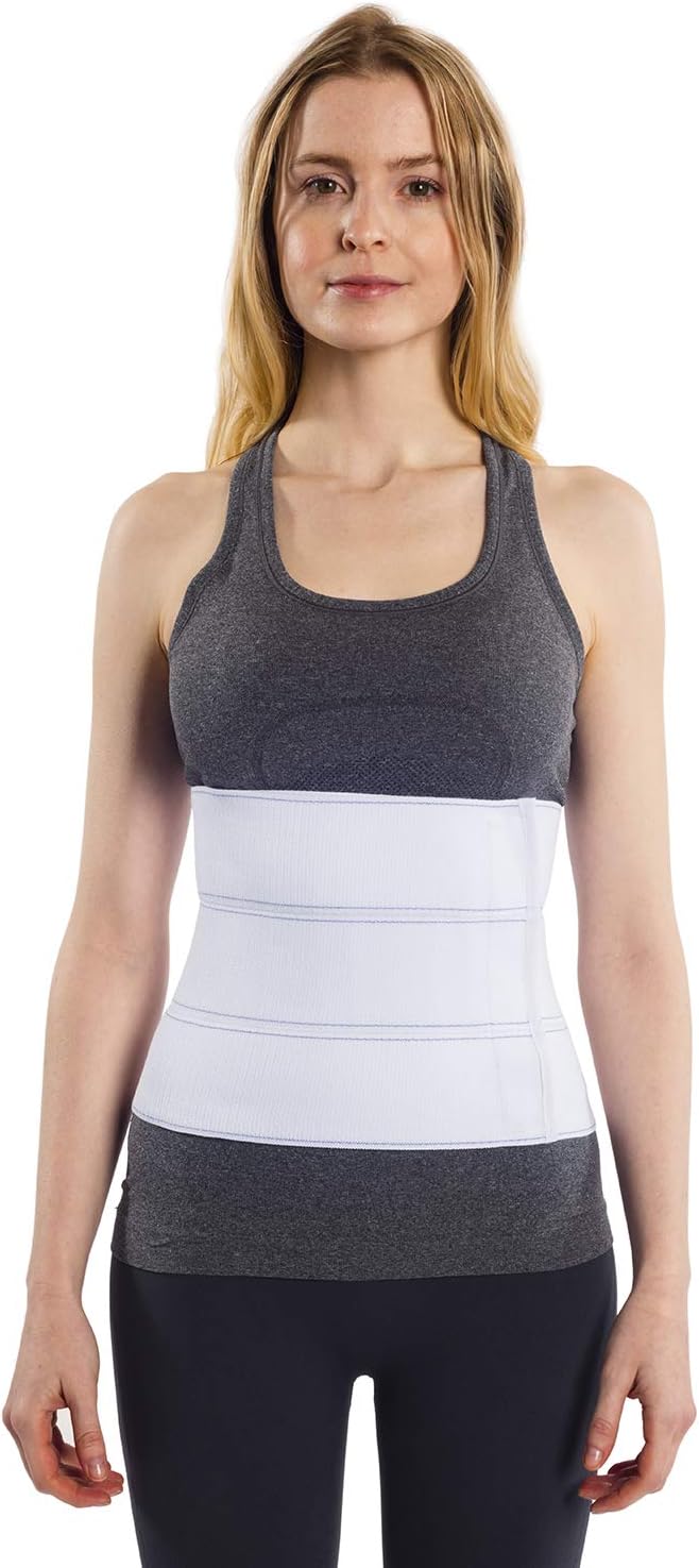 NYOrtho Abdominal Binder Lower Waist Support Belt - Compression Wrap for Men and Women (45" - 60") 3 PANEL - 9"