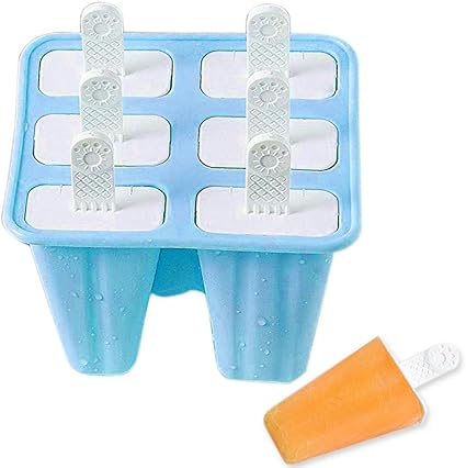6 Stuks Ijslolly Vorm Herbruikbare Siliconen Popsicle Mal Gemakkelijk Te Verwijderen Ijspop Mal Amazon Nl