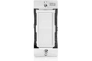 Leviton Decora Smart Switch Companion for Multi-Location Switching (Not for Stand-Alone use), 120VAC, 60Hz, DD0SR-1RM, White,