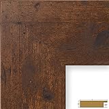 Craig Frames Bauhaus, Modern Dark Walnut Picture Frame, 11 by 14-Inch