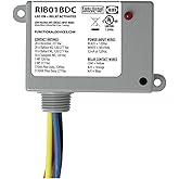 Functional Devices RIB01BDC Enclosed Relay, 20 Amp Spdt, Class 2 Dry Contact Input, 120 Vac Power Input