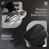Skull Shaver Pitbull Silver Pro Head and Face Shaver Electric Men Wet Dry view 7