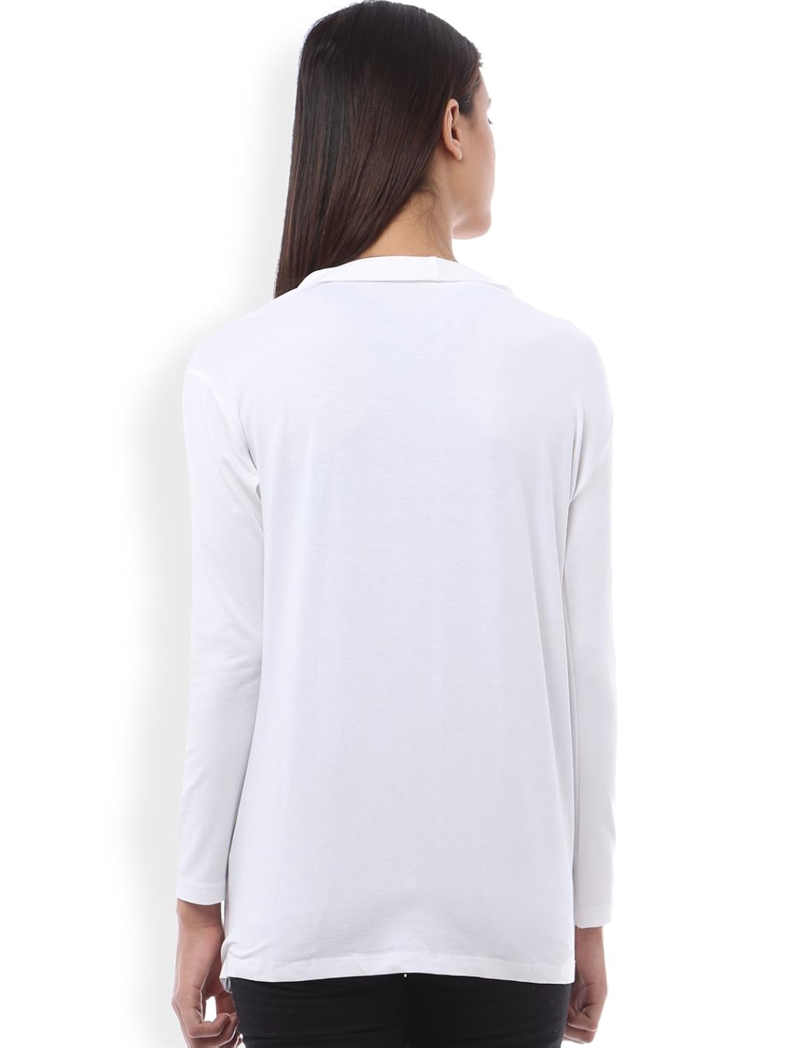 ten on ten women's white cotton shrug