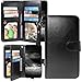 Google Pixel 2 XL Case , Harryshell Luxury 12 Card Slots Kickstand Shockproof PU Leather Wallet Flip Protective Case Cover with Wrist Strap for Google Pixel 2 XL (2017) (Black)