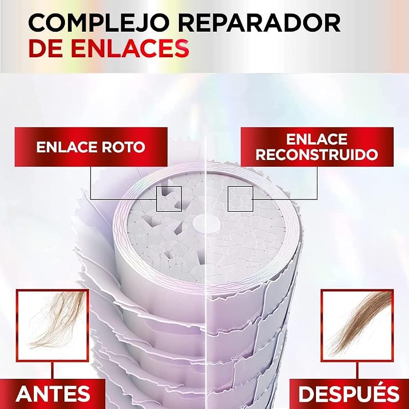 L'oréal paris elvive bond repair pré-shampoo de reconstrução torácica, shampoo, condicionador de reconstrução profunda, tratamento para reparar cabelos danificados, 98 por cento menos quebra