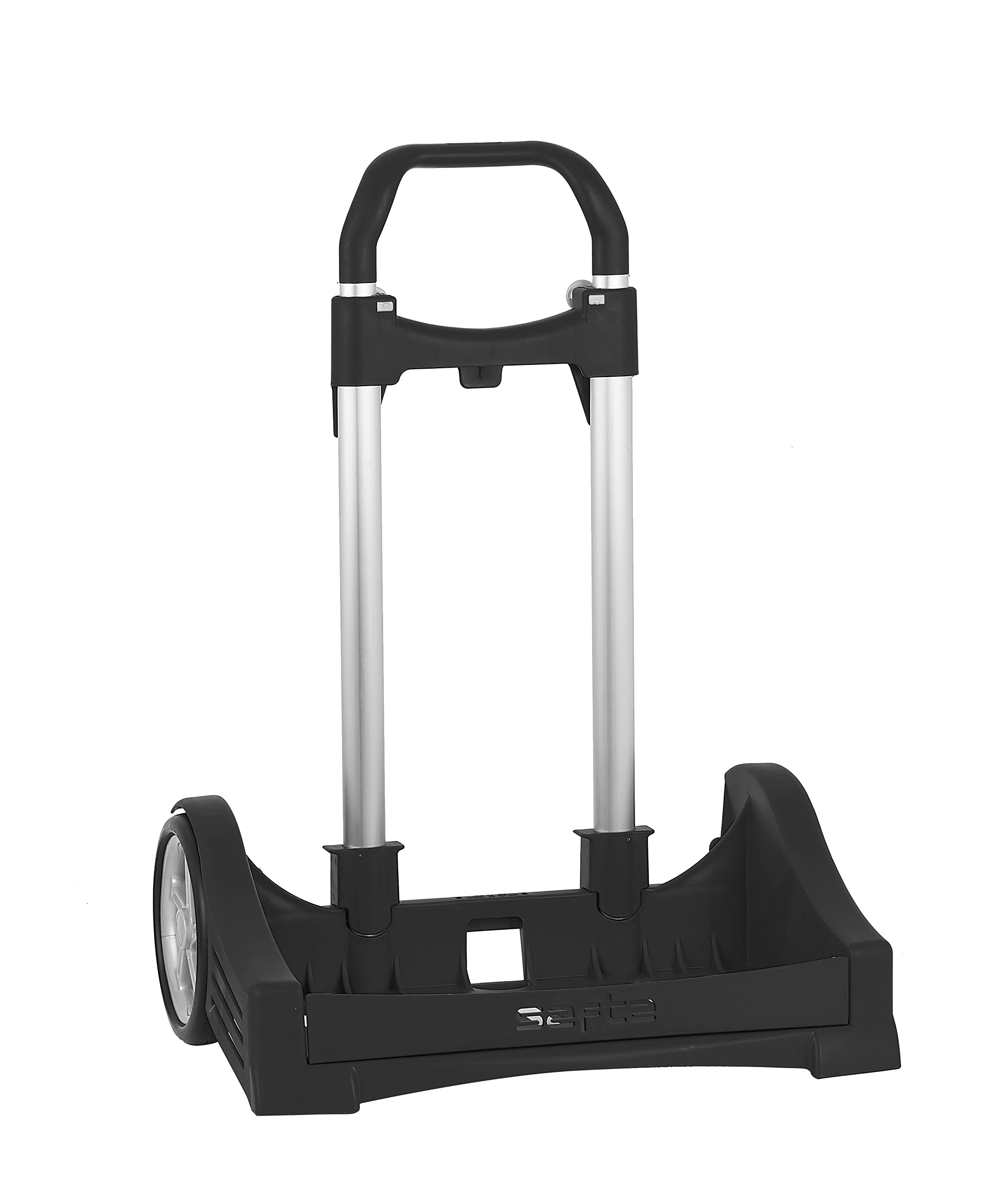safta Evolution Trolley for School Backpacks Foldable Lightweight, Black (Black) - 077545