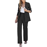LookbookStore 2 Piece Pant Suits for Women Dressy Blazer High Waisted Pants Sets Business Casual Outfits