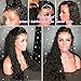 8A Glueless Full Lace Human Hair Wigs for Black Women Curly Brazilian Virgin Hair Lace Front Wig with Baby Hair(10inch with 130 density,Full Lace Wig)