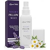 Pillow Spray &ndash; Lavender Chamomile Sleep Spray with Essential Oils &ndash; Relaxing Aromatherapy Mist for Pillows, Bedding, and Linens &ndash; Nighttime Pillow Mist &ndash; 75ml (2.5 fl oz) by Beyond Wicks