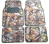 Camouflage Car Truck Interior Gift Floor Mat Set - 4 Piece Front & Rear in Surreal Camo Mossy