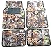 Camouflage Car Truck Interior Gift Floor Mat Set - 4 Piece Front & Rear in Surreal Camo Mossy