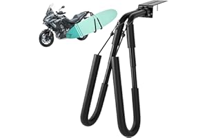 Ruirgo Aluminum Alloy Surfboard Rack, Portable Motorcycle Surfboard Racks, Easy to Assemble, with Mounting Kit, Suitable for Motorcycles, Mopeds