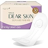 DEAR SKIN 100% Certified Pure Organic Cotton Panty Liners (30 Count) - Derma Panty Liners for Women, Leak-Free Guard, Thin Da