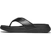 FitFlop Men's F-Mode Go All Black Toe-Post Sandals (IX1-090)