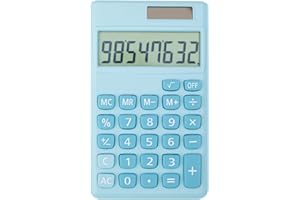 YAMHOHO Basic Standard Calculators Small Digital Desktop Calculator with 8-Digit LCD Display, Battery Solar Power Smart Calculator Children's School Adult Office Family Standard Functions (8 bit Blue)