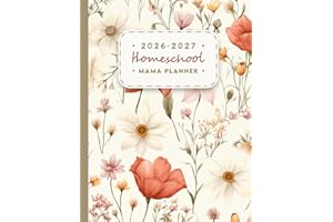 Homeschool Mama Planner 2026-2027: All-in-one Homeschool Planning Organizer & Record Keeper "July 2026 to June 2027" | Pretty