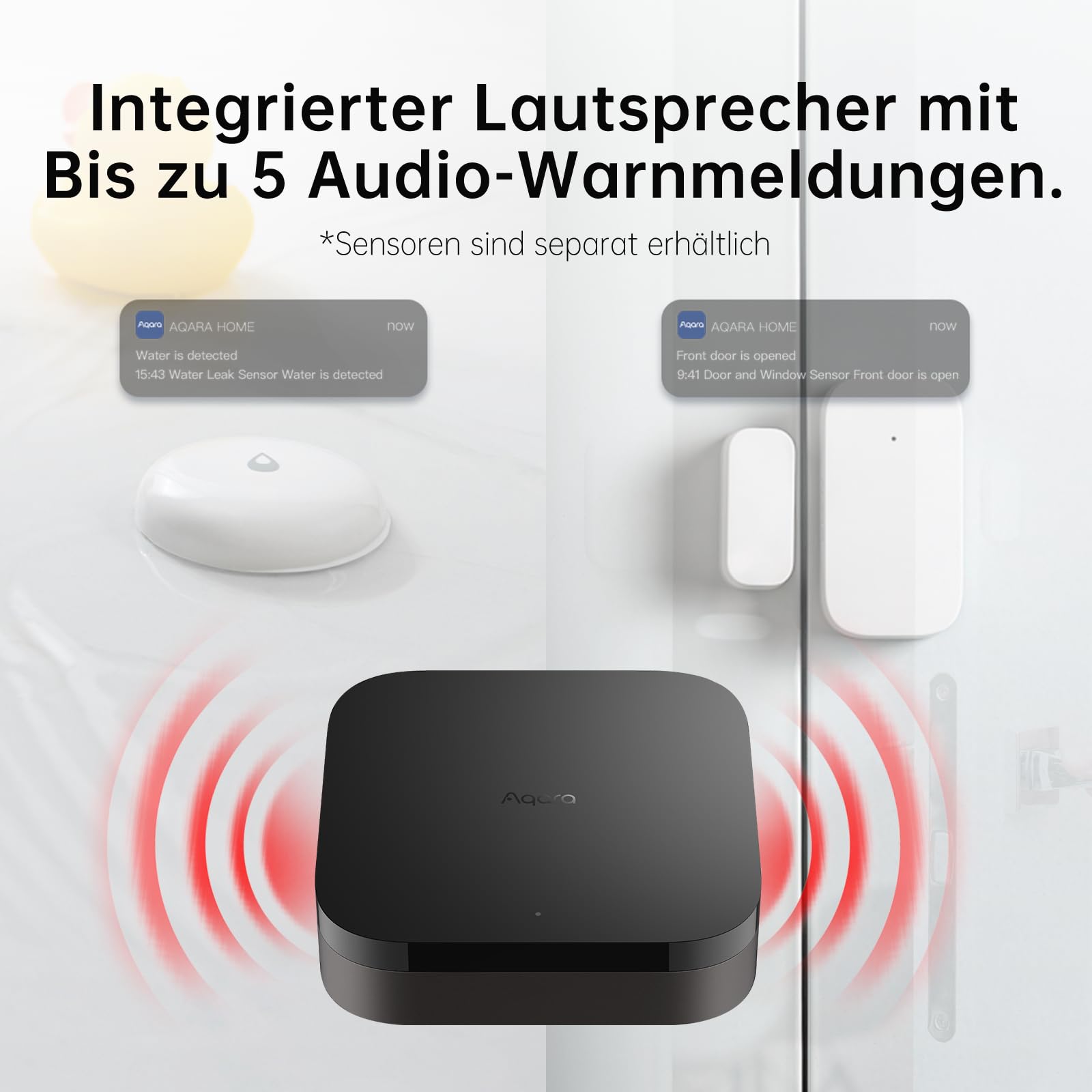 Aqara Hub M3 für Hausautomatisierung, Matter Controller, Thread Border Router, Zigbee, Bluetooth, Wi-Fi, PoE, IR, Unterstützt Apple HomeKit, Home Assistant, Alexa, Google Assistant, SmartThings, IFTTT 4