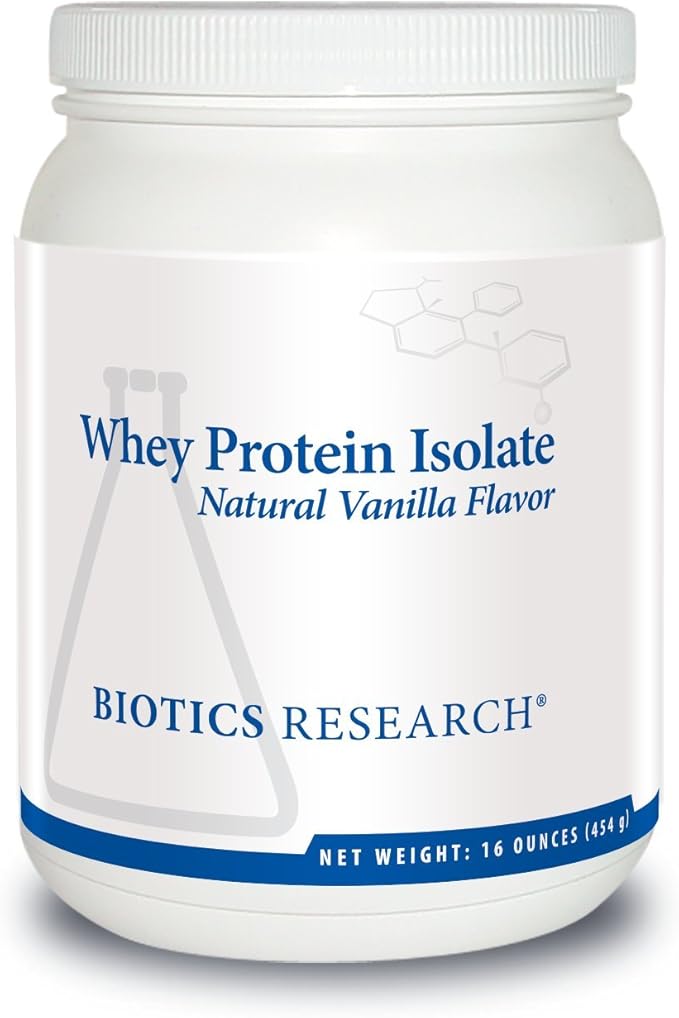Amazon Com Biotics Research Whey Protein Isolate 16 Oz Vanilla Health Personal Care