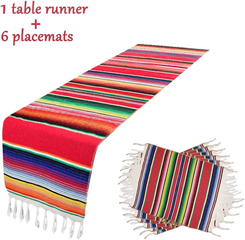 Best red table runner 84 in