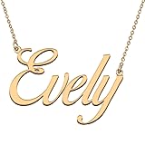 HUAN XUN Customized Custom Simple Any Name Necklace