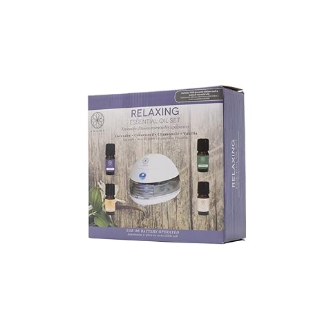 Amazon Com Aroma Essence Relaxing Essential Oil Diffuser Includes 4 Oils Easy To Use Usb Battery Powered Use On The Go Or At Home Beauty