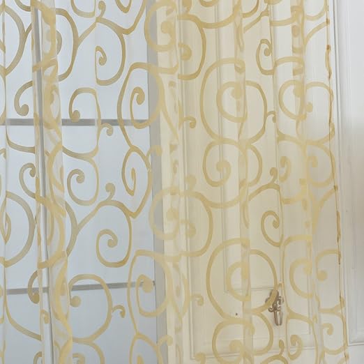 Moresave 8 Farbe Blumen Tüll Voile Tür Fenster Bloßen Vorhang Volants