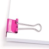 Rapesco 1491 19 mm Foldback Clips Hot Pink Pack of 80 view 3