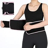 Ymapinc Ympanic Sweat Band for Stomach Weight Loss, Waist Trimmer Belt, Women's Neoprene Waist Trainer for Women, Purple/Pink