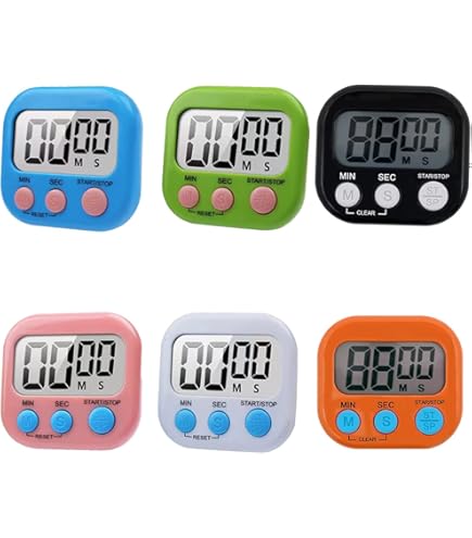 Timer Digitale Robic SC-522 Nero – Conto Alla Rovescia E Cronometro – Per Palestra, Corsa, Yoga