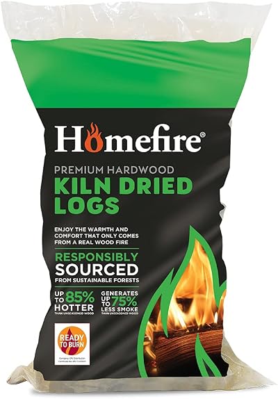 Homefire Premium Hardwood Kiln Dried Logs for Stoves & Fireplaces
