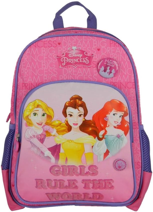 Bagtrotter Zaino Scuola Primaria 37 Cm - Lili Lou Pink - Leggero (255g) Con Tasca Portabottiglia, Schienale Imbottito, Gatto Floreale