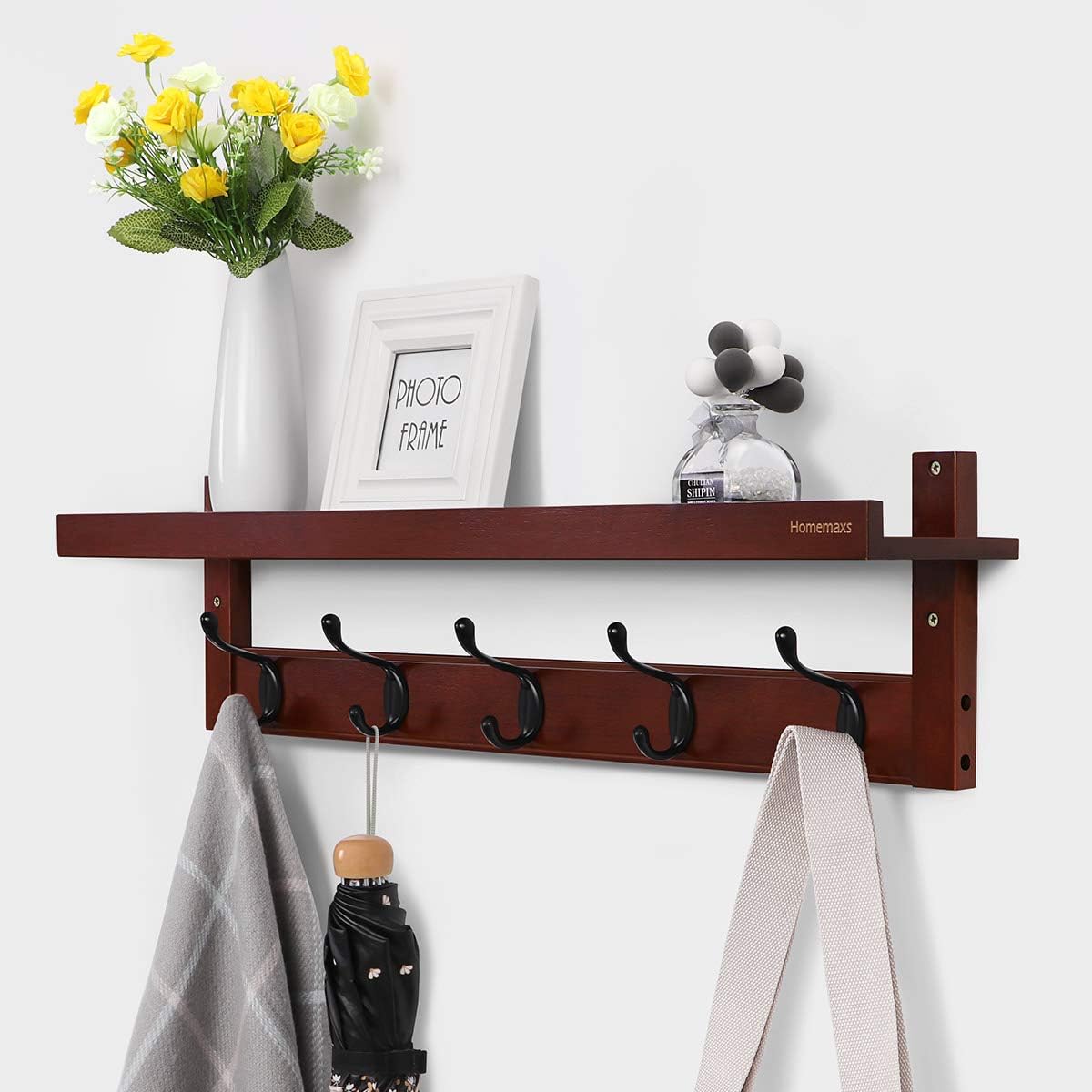 Best simple coat rack wall mounted wood