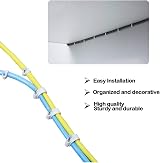 WEERSTONE 500pc White Round Cable Clips 5-10mm Nail Wire Management for view 6