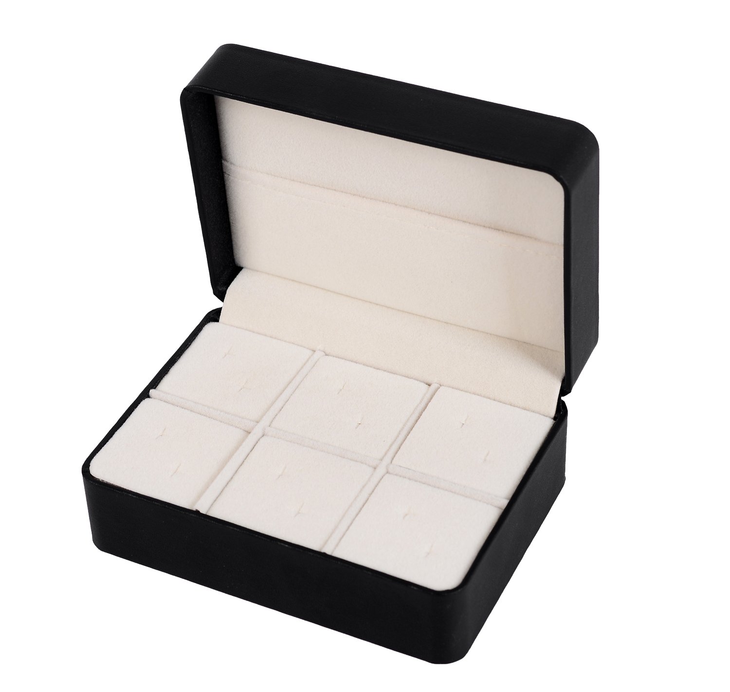 Cufflink Ring Watch Box Storage Organizer PU Box Mens 22