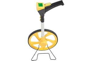 aqxreight Measuring to 99999 Feet 99999 Meter Backlit LCD Dipslay Telescopic Measure Wheel with Tape Measure Screen Brightnes