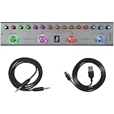 Guitar Pedal Multi Effects Bass with 36 Editable Presets, Chorus, Amp, Delay, Reverb, MOD, IR CAB, Music Recording, Tuner, Built-in Battery, BT Connection Digital Electric Bass Effector Bluetooth