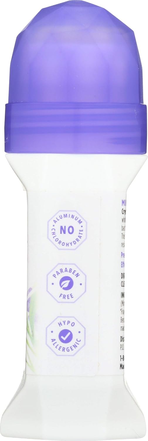 Crystal Mineral Deodorant Roll-On, Lavender & White Tea 2.25 oz: Health & Personal Care