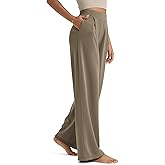 ODODOS Modal Soft Wide Leg Pants for Women High Waist Casual Relaxed Pants with Pockets-27/29"/ 31" Inseam