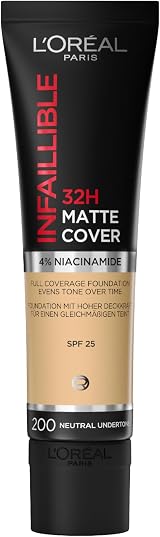L'Oreal Infalible 24H Matte Foundation 200 Golden Sand – Full Coverage