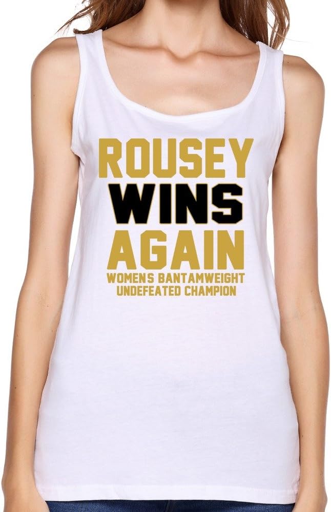 CXY Women's Ronda Rousey UFC 190 Rowdy Always Wins Champion Top [Apparel]
