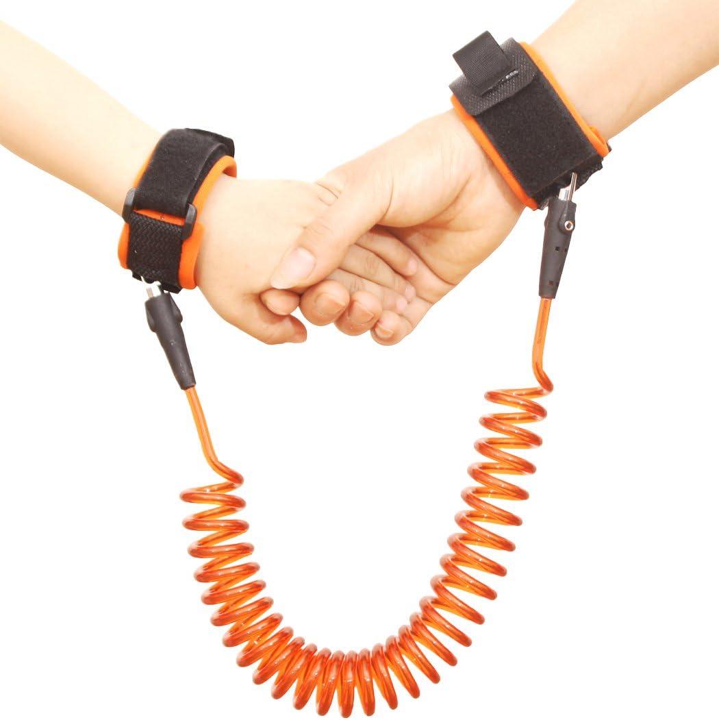 Xiaoyu 2 Colors Baby Anti-Lost Belt, 360 Degree Rotation, Child Walking Safety Toddler Harness, Blue & Orange, 2.5MM - Image 5