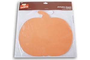 Fall Crafts Pumpkin Paper Shape Cutouts - 24 Count